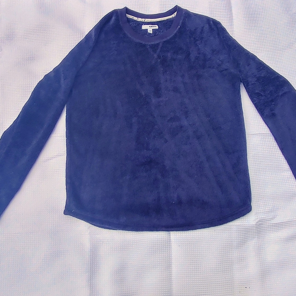 Cozy Blue Long Sleeve Top